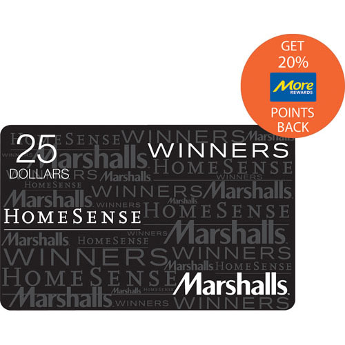 Winners/HomeSense/Marshalls $25 Gift Card | More Rewards